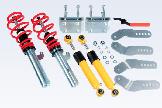 V-Maxx VOLKSWAGEN CADDY   (MK3/MK4)   (2K)   04 > 10.20   (Ø50mm Front shocks + DOUBLE Leafsprings Rear) 60 VW 122/50 X-Street Coilover Kit